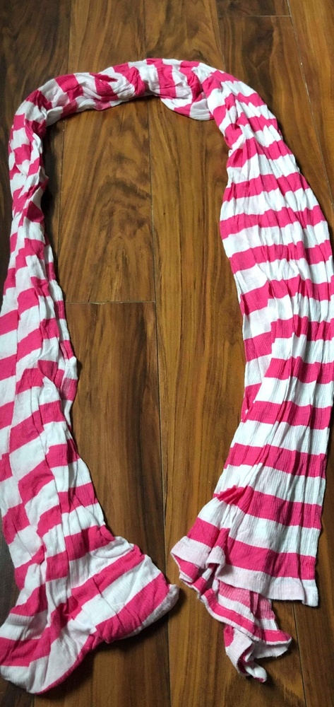 Pink Stripped Scarf